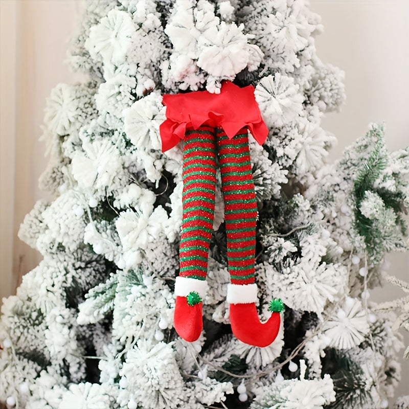 Christmas Elf Leg Decoration Hanging Ornament Tree Decor