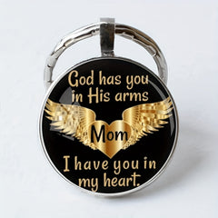Vintage God Has You In His Arms Keychain Accessory