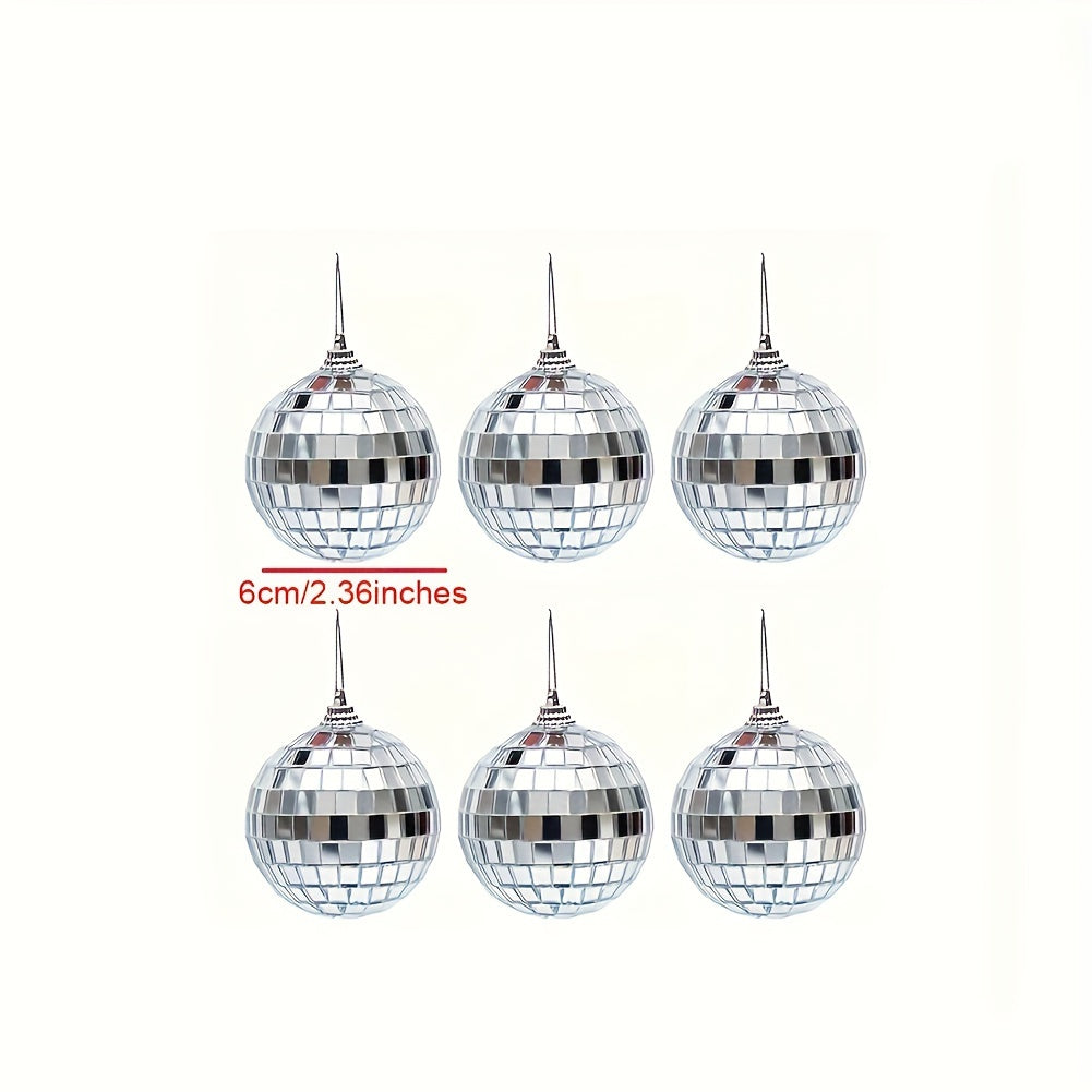 6pcs Mini Mirror Disco Balls Set for Party Decoration