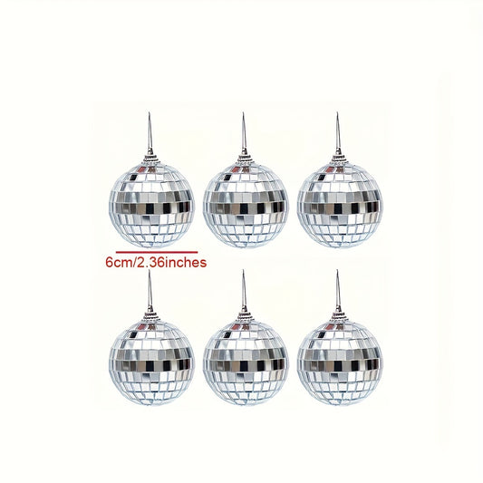 6pcs Mini Mirror Disco Balls Set for Party Decoration