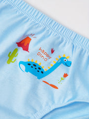 5pcs Boys Cartoon Dinosaurs Briefs Soft Comfortable Kids Clothes