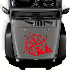 Mountain Compass Car Decoration Scratch Cover Sticker