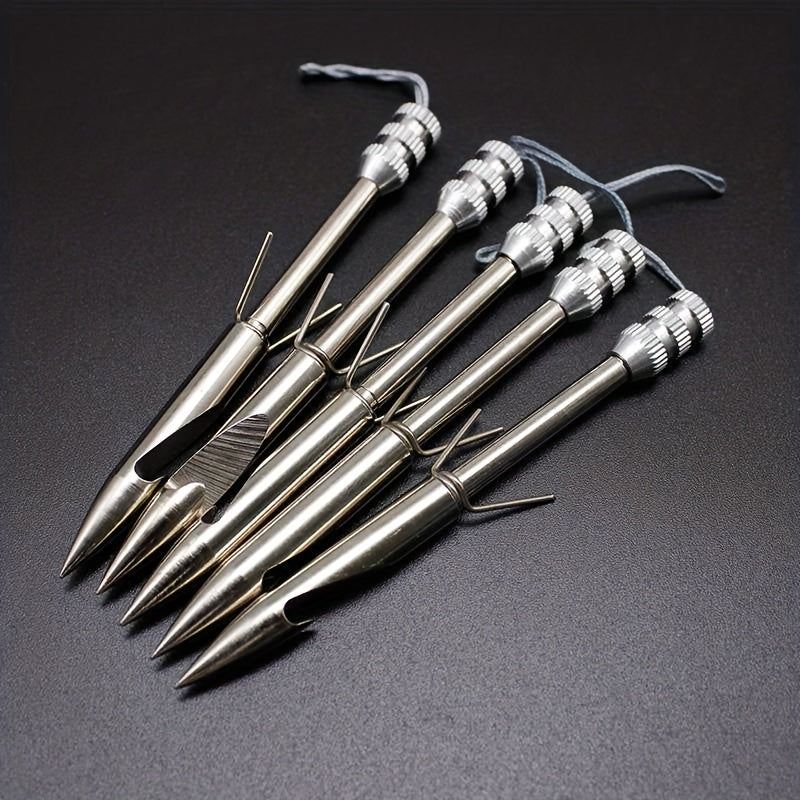 5pcs Stainless Steel Fish Arrow Model in Iron Box