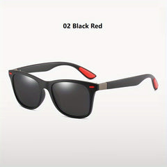 Vintage Polarized Square Sunglasses for Men Women