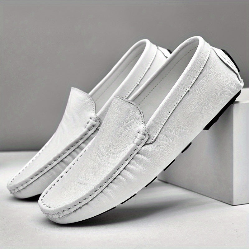 Men's Lightweight Comfortable Loafers Shoes Outdoor Low Round Toe Shoes