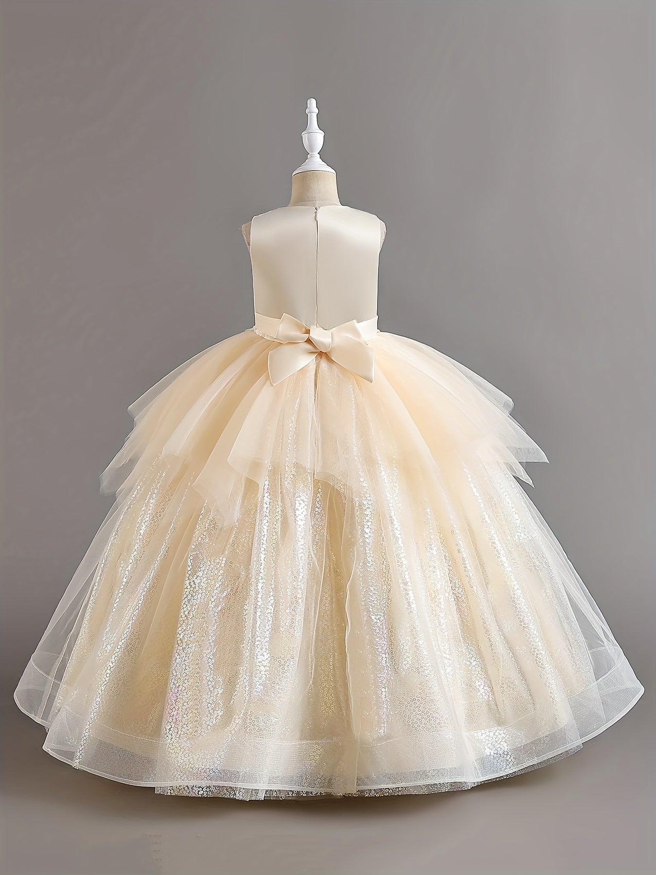 Sparkle Formal Dress For Girls Pageant Party Wedding Evening Long Maxi Gown
