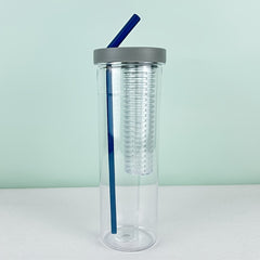 700ml Water Bottle with Filter and Straw, Leakproof Portable Cup