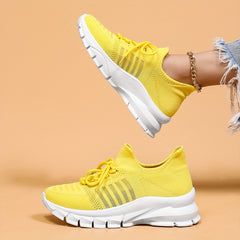 Women's Mesh Breathable Running Shoes Comfortable Shockproof Sneakers