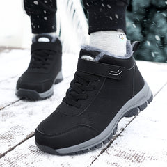 Women's Platform Ankle Snow Boots Fleece Liner Winter Shoes