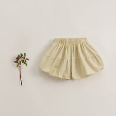 MARC&JANIE Girls Baggy Fit Bubble Shorts French Style Round Hemline Kids Summer