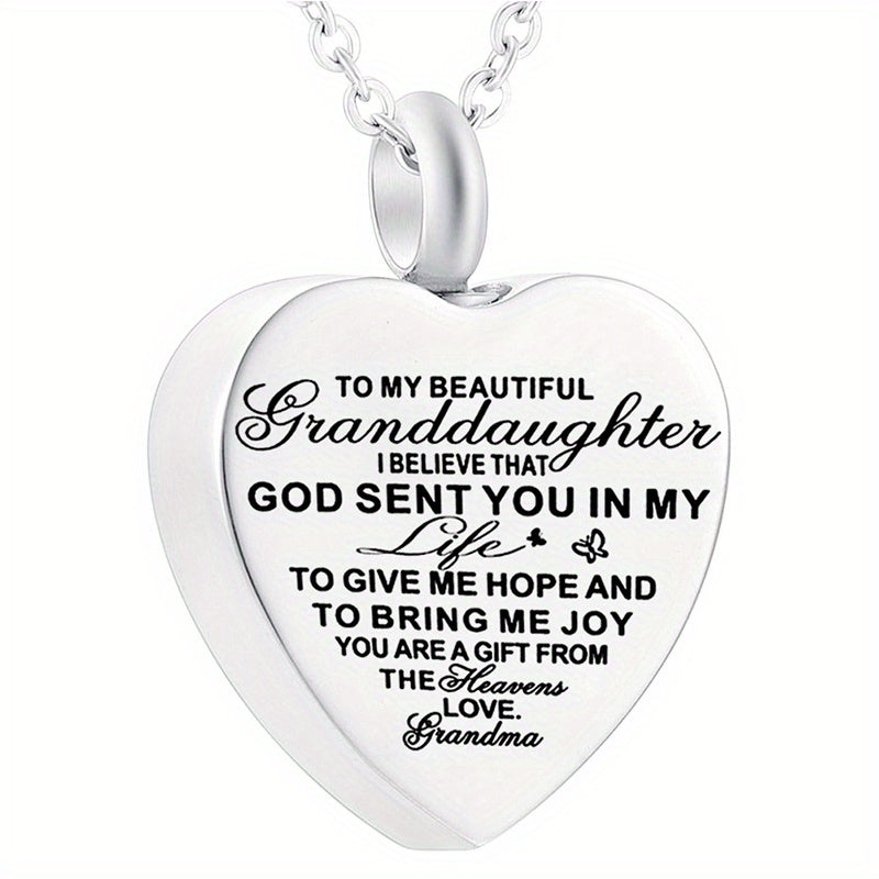 Heart Pendant Cremation Urn Necklace Ashes Jewelry - Pet Memorial Pendant