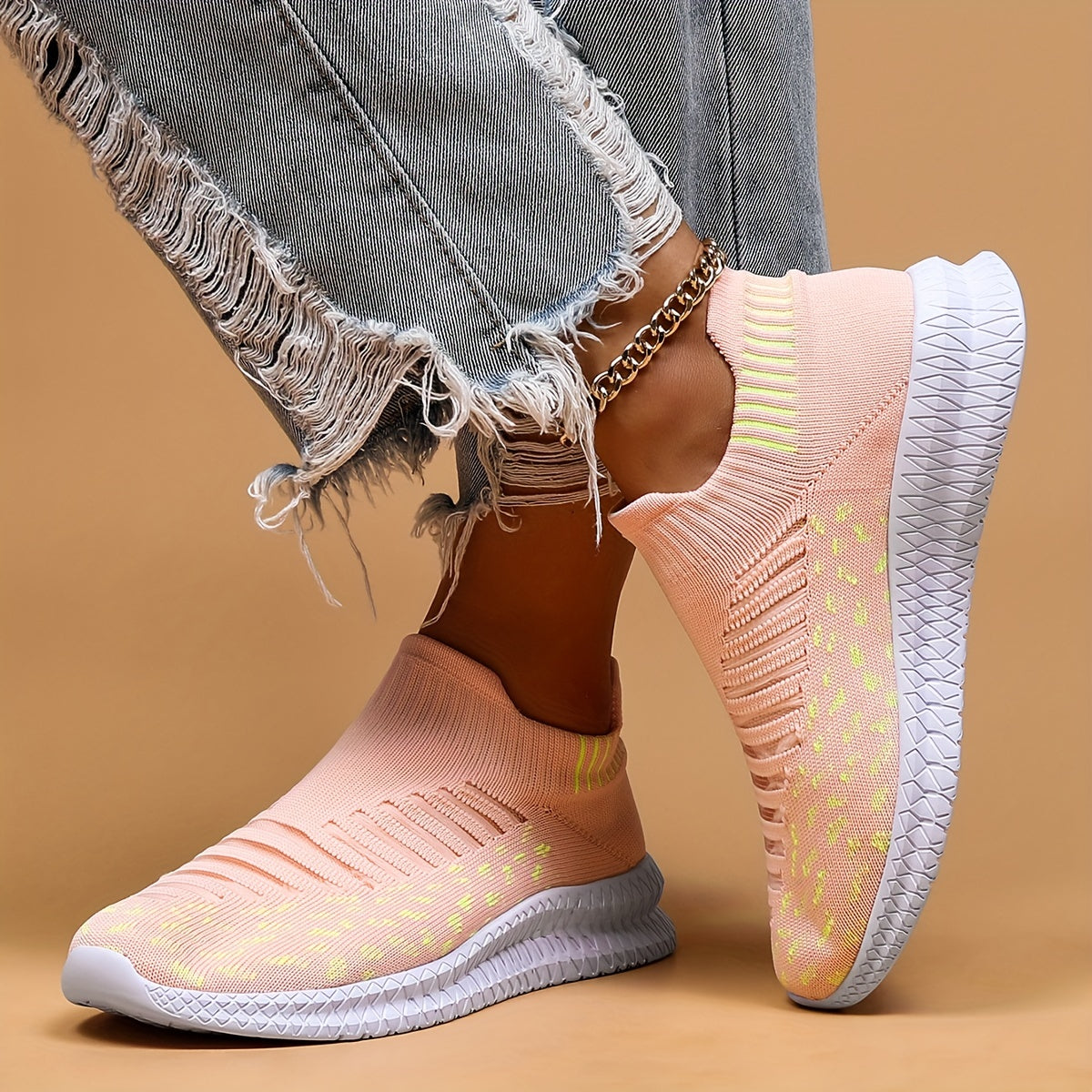 Women's Mesh Breathable Tennis Sports Shoes Lightweight Non slip Travel Shoes
