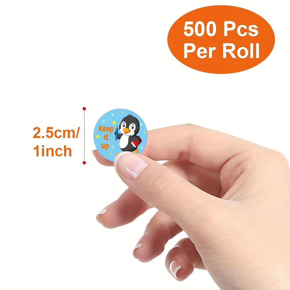 500pcs Cartoon Animal Reward Sticker Gift Teacher Student Stationery Stickers