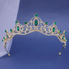 Silvery Crystal Tiara Crown Rhinestone Bridal Hair Accessories for Wedding
