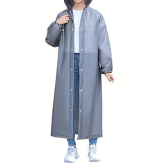 Hooded Rain Poncho for Adults Waterproof for Outdoor Activities