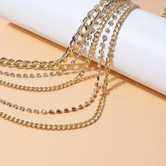 Punk Layer Waist Chain Golden Hip Hop Waistband Chain Belt Vintage Jewelry
