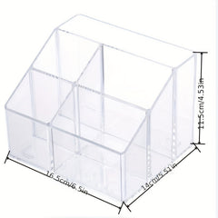 Transparent Desktop Pen Holder Storage Box for Students