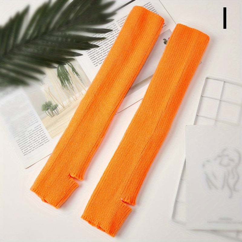 High Elastic Ribbed Knit Leg Warmers for Yoga Barre Ballet