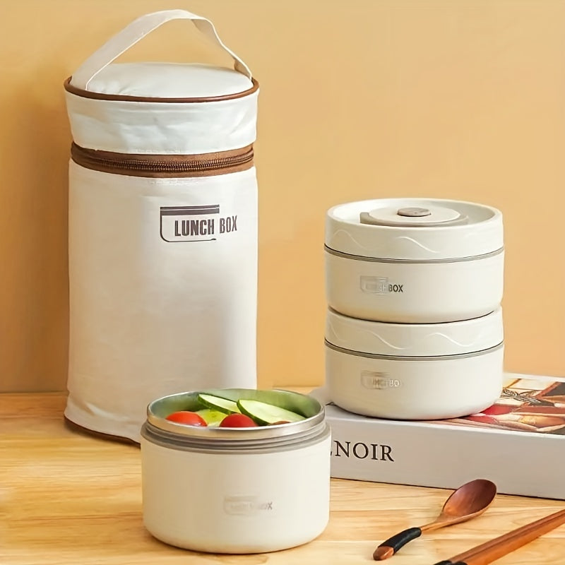 304 Stainless Steel Insulated Lunch Box Leakproof Sealed Bento Box