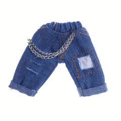 1pc Broken Chain Jeans Doll Clothing Gift