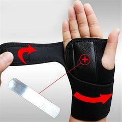 Adjustable Steel Plate Wrist Guard for Sports Protection