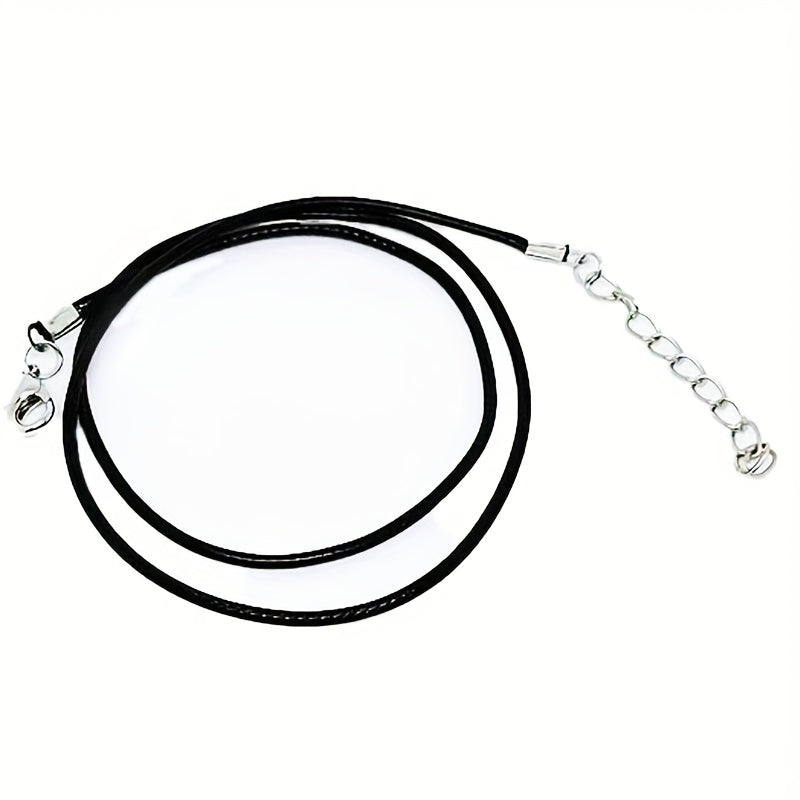 Bulk PU Leather String Necklace Rope DIY Jewelry Adjustable Braided Rope