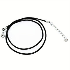 Bulk PU Leather String Necklace Rope DIY Jewelry Adjustable Braided Rope