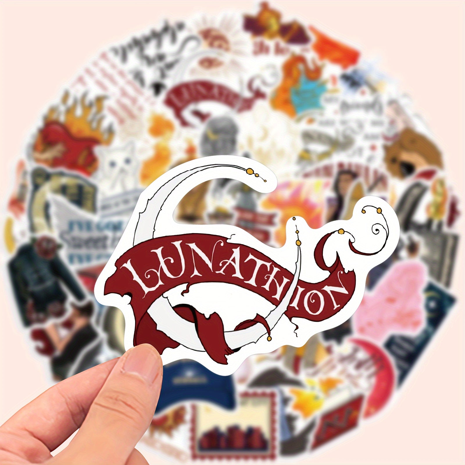 50pcs Crescent City Vinyl Stickers by SJM for Laptops Water Bottles