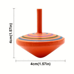 Colorful Wooden Hand Spinning Toy