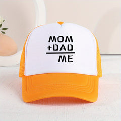 Casual MOM DAD ME Mesh Stitching Cap Sun Protection Comfortable