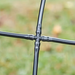 15pcs 4 Way Barbed Connector for Drip Irrigation 4 7mm Pipes
