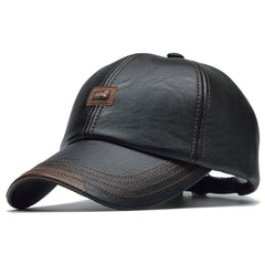 Men's PU Leather Baseball Cap