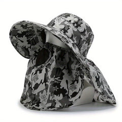 Camouflage Sunscreen Hat Fishing Outdoor Sunshade Hiking Shawl Hat