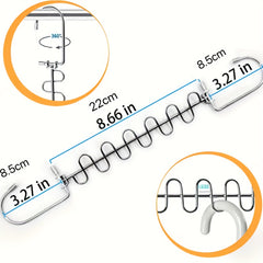 Metal Space Saving Hangers 12 Slots Stainless Steel Closet Organizer