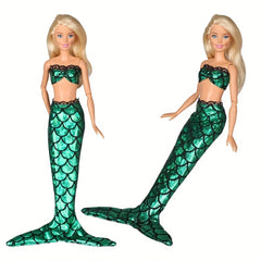3 Mermaid Swimsuits for 29-21 cm Dolls