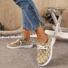 Women's Cartoon Bear Boat Shoes Lightweight Slip-on Casual Flats
