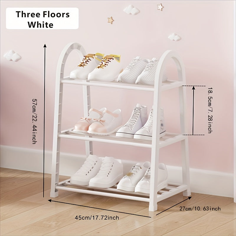 1pc Sturdy Shoe Rack Niche Storage Rack for Bedrooms Corridors Balconies