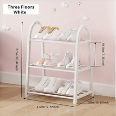 1pc Sturdy Shoe Rack Niche Storage Rack for Bedrooms Corridors Balconies