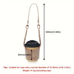 Winter Warm Plush Cup Sleeve Strap Heat resistant Anti Scalding Cup Accessories