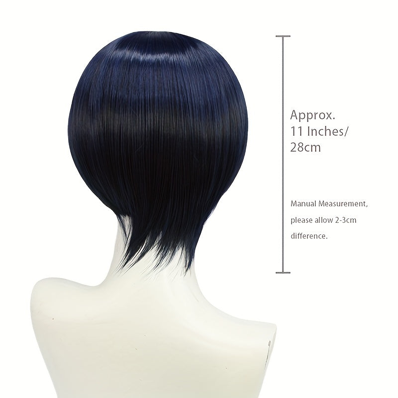 Halloween Short Straight Hair Wig with Bangs