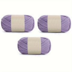 3 Skeins Colorful T-Shirt Yarn for DIY Knitting & Crocheting - 100g