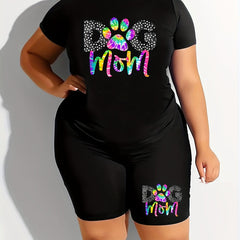 Paw & Art Print 2pc Set Top & Shorts