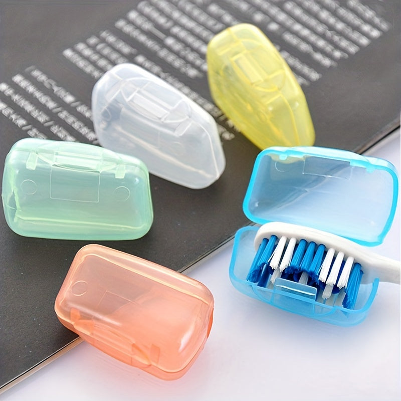 5 Pcs Mini Toothbrush Cover Plastic Travel Toothbrush Case Toothbrush Protector