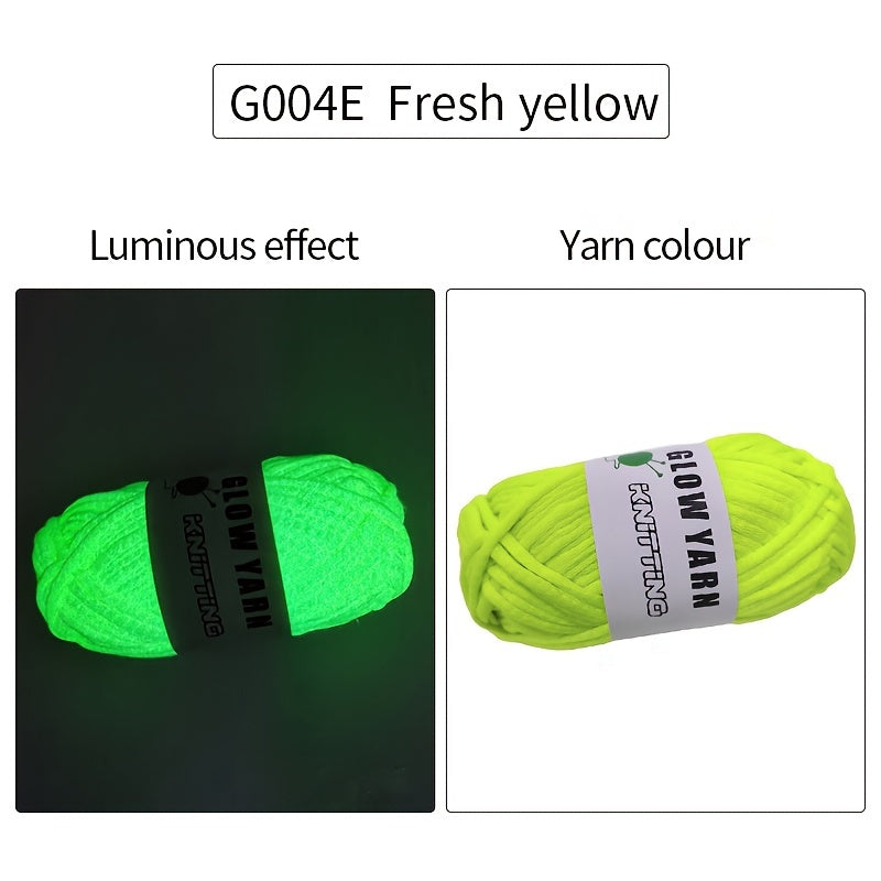 Luminous Crochet Yarn Soft Yarn for DIY Projects 45m 50g