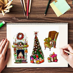 Christmas Halloween Gift Stamp For Card Making DIY Decoration
