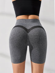 Seamless Running Hip Lift Yoga Shorts High Waist Tights
