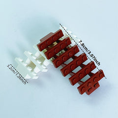 Set of 4 Staircase Bricks Building Blocks for DIY Toy House And Garden
