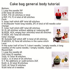 Christmas Tree Cake Bag DIY Crochet Kit for Adults Kids Beginner