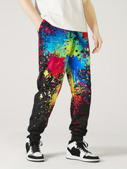 Men s Colorful Drawstring Sweatpants Pocket Casual