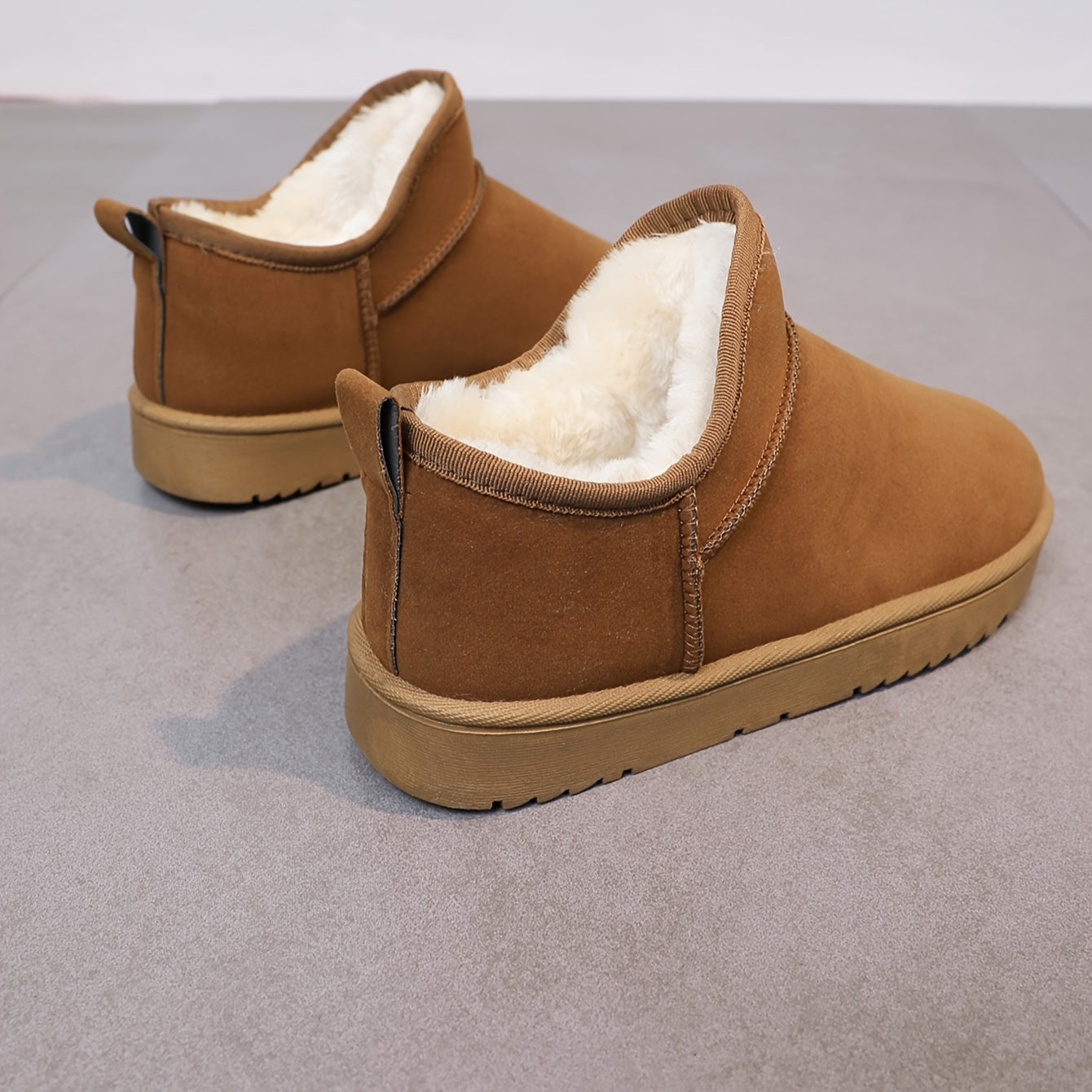 Women's Plush Thermal Snow Boots Anti-slip Wear-resistant Flat O